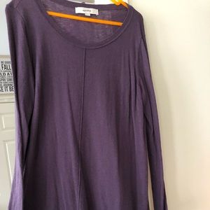 Pre owned condition purple long sweater